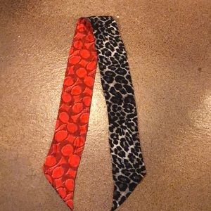 Coach cheetah/orange Purse accessory/headband